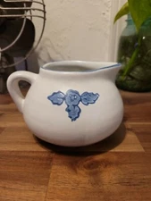 Pfaltzgraff 414Y Small Pitcher/Gravy Boat or Creamer Yorktowne Blue Pattern