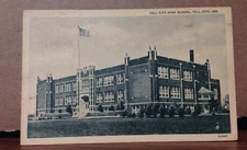 Vintage Tell City, Indiana Tell City High School Picture Post Card