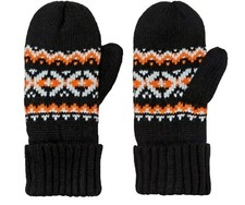 CAT  JACK Knit Mittens Double-layer Winter Gloves Fair Isle Boys Girls Kids
