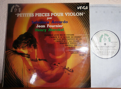 SALVATORE ACCARDO JEAN FOURNIER HENRY MERCKEL ''SMALL PIECES FOR VIOLIN'' VEGA LP