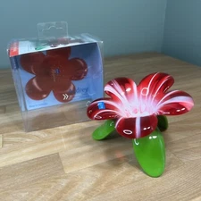 Vtg KOZIOL Audrey Flower Tea Strainer Filter & Stand Infuser Whimsical Germany