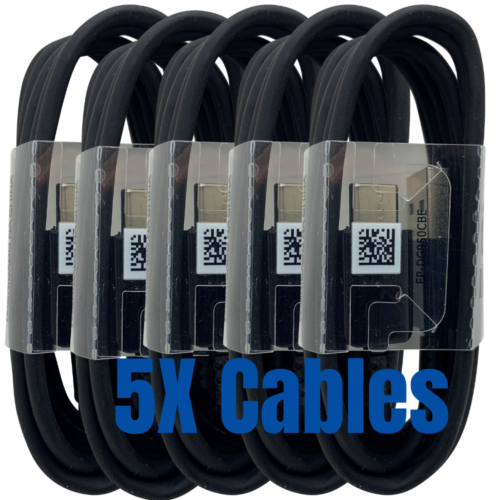 Lot de 5 câbles USB C type C cordon de charge rapide pour cordon de chargeur Samsung Android - Photo 1 sur 10