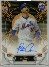 2019 Topps High Tek Pete Alonso #HTA-PA RC Autographs Orange /25 Mets