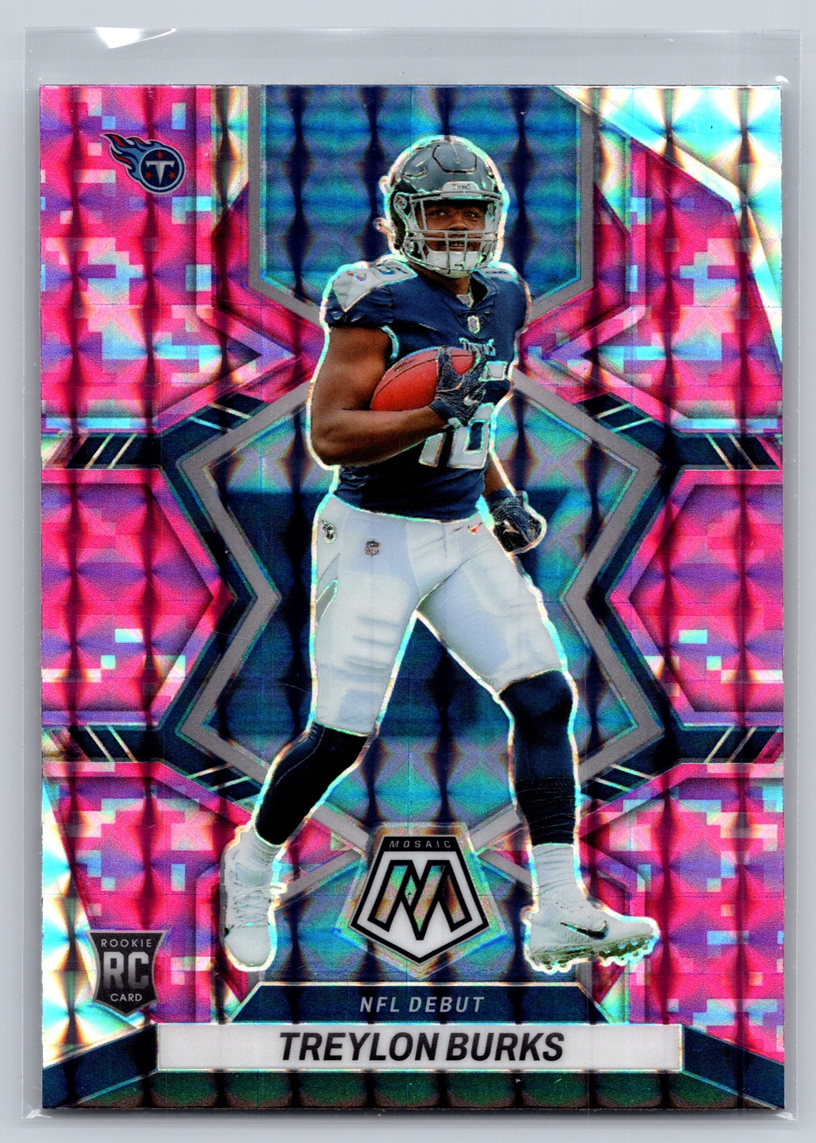 2022 Panini Mosaic #279 Treylon Burks Mosaic Camo Pink