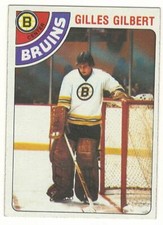 1978-79 TOPPS # 95 GILLES GILBERT BRUINS HOCKEY CARD - NICE AND NO CREASES !!