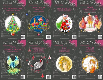 Pink Ink Designs - Festliche & Astrologie Kollektion - A5 Stempel - KOSTENLOSER UK-VERSAND