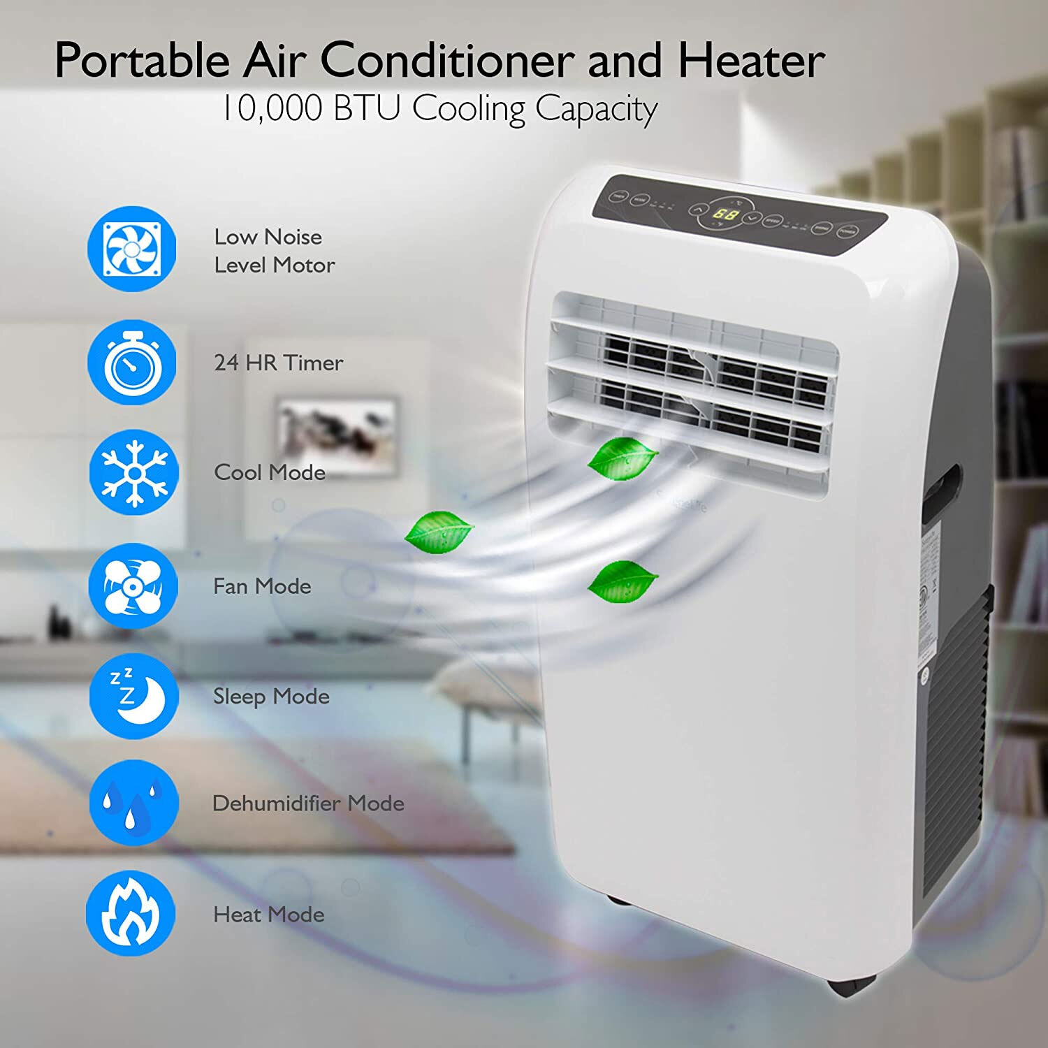SereneLife Portable 12000 BTU Room Air Conditioner u0026 Heater w/ Remote(For  Parts) | eBay