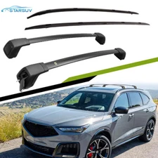 4pcs Cross Bars & Roof Rack Rails For Acura MDX 2022-2026 Lockable Rack Crossbar