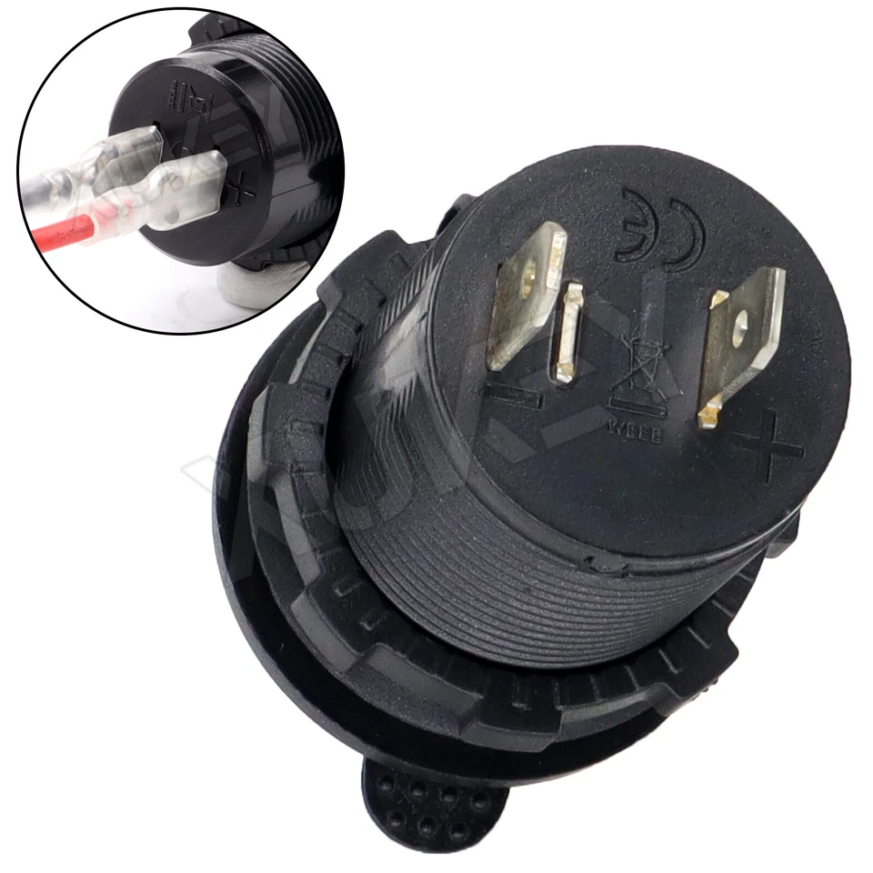 Car Marine Van Boat Cigarette Lighter Socket Charger Power Outlet Supply 12V - Image 4 of 4