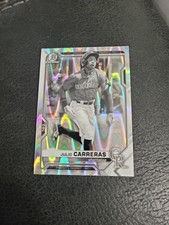 2021 Bowman Draft Chrome Julio Carreras #BDC-30 Black White RayWave Refractor