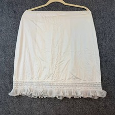 Vintage White Slip Petticoat Gaymode Penney  s Lace Hem L Petite