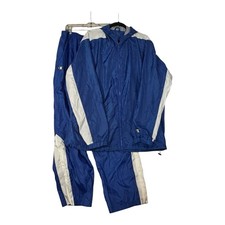 Vtg 90  s Men  s XL Windbreaker Set 2 Pc Blue Wildcat Graphic Hip Hop Skater Baggy