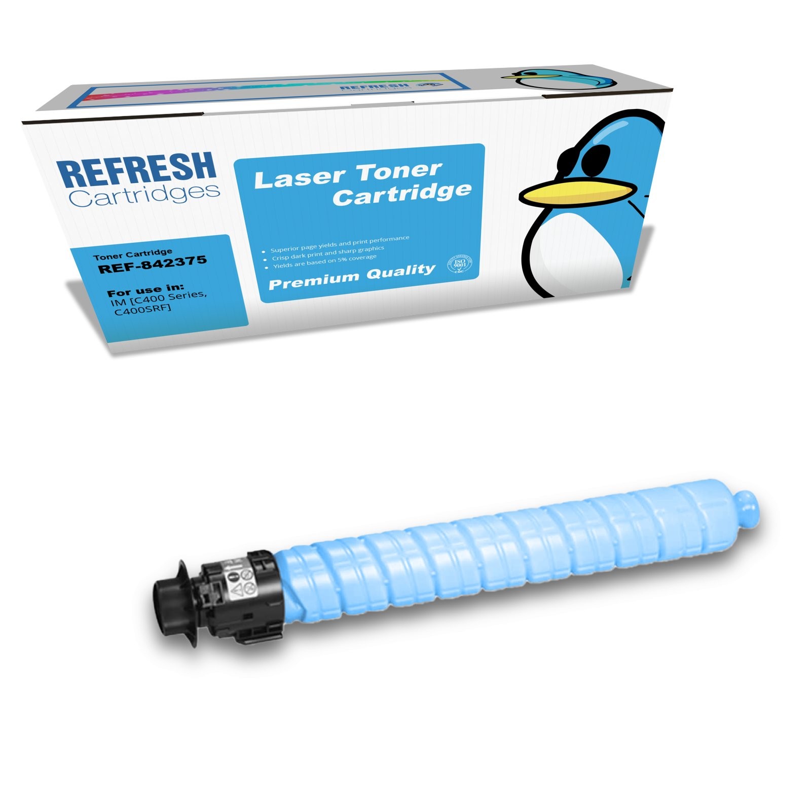 Refresh Cartridges Cyan 842375 Toner Compatible With Ricoh Printers