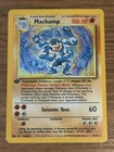 🔥1999 POKEMON ITALIAN BASE SET 1ST EDITION #8/102 MACHAMP HOLO RARE