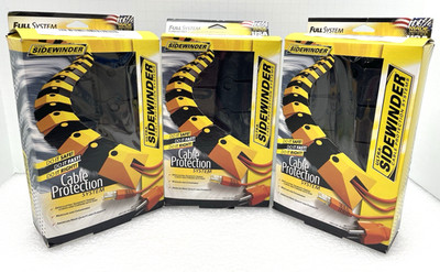 NEW 9 FEET ULTRA-SIDEWINDER 1802 CABLE PROTECTION SYSTEM w ENDCAPS BLACK QTY AVA