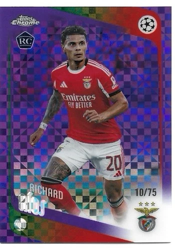 Richard Rios RC /75 Purple Refractor UEFA Topps Chrome 2025-2026
