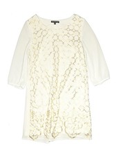 Sequin Hearts Girls Ivory Dress 14