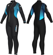 Cressi Velvet 3mm Damen Neoprenanzug Ganzk&ouml;rper Frontrei&szlig;verschluss Gr&ouml;&szlig;e: L/4