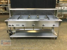 Vollrath 38219 Electric 76” Servewell Steam Table 5 wells with sneeze guard
