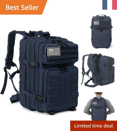 COSCOOA Sac à Dos Tactique 45L – Noir – Imperméable – Militaire Homme