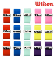 Wilson Profile Comfort Tennis Badminton Overgrip Color Mix 15 Pack Zipper Bag