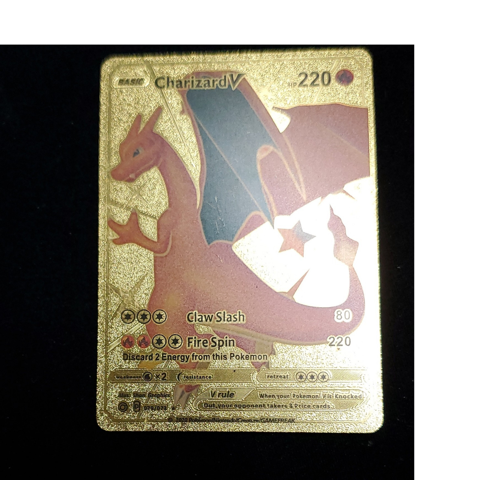 The Pokémon Company Charizard V 79/73 Champions Path Secret Rare Full Art Holo