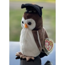 TY Wise the 1998 Graduation Owl Beanie Baby