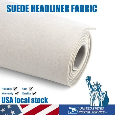 80''x60'' Suede Headliner Fabric Car Roof Liner Replacement Foam Back 1/9'' Thick