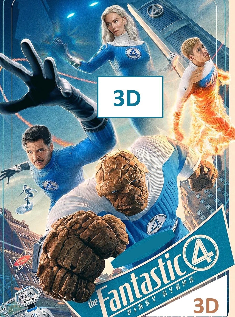 The Fantastic Four: First Steps Blu- ray 3D 2025 Movie All Region Free Shipping