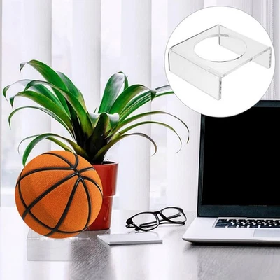 Ball Display Shelf Football Bracket Freestanding Stable Clear Base Acrylic Ball - Bild 1 von 4