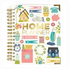 Pukka Pad, Carpe Diem Home Planner Spiral Bound Notebook with 6 Organizationa...