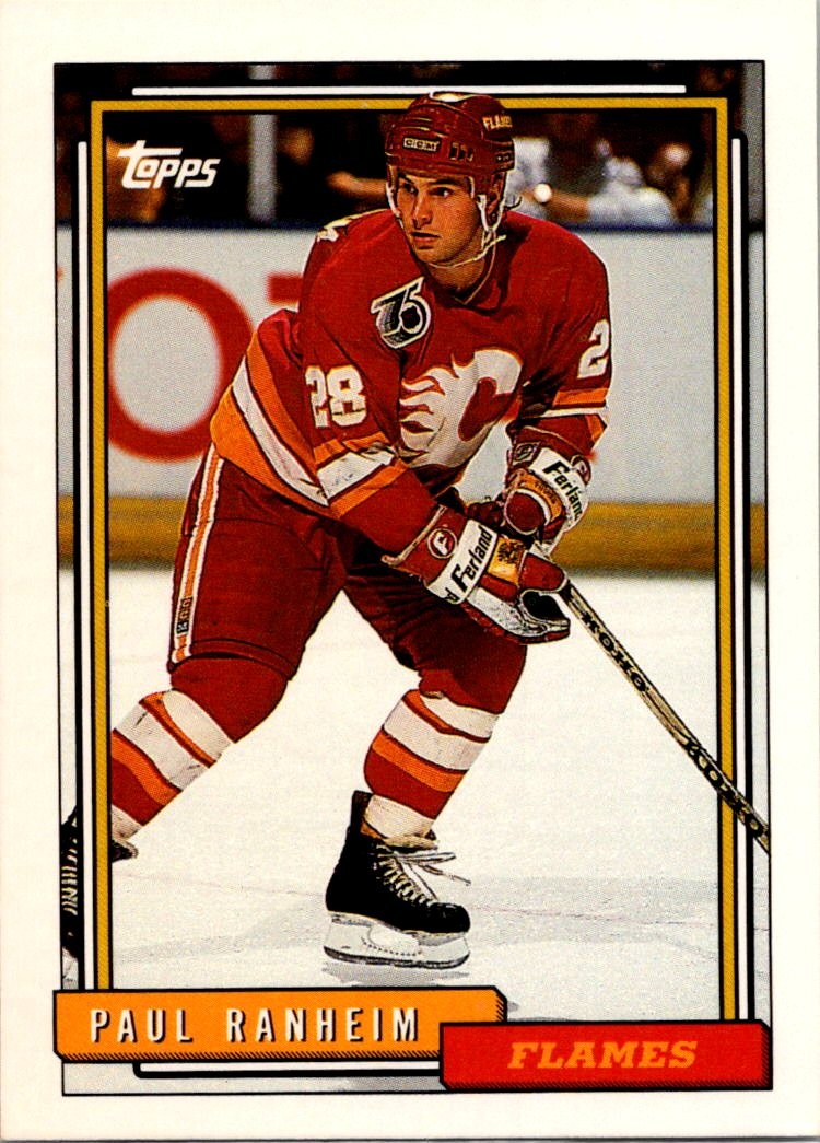 1992-93 Topps #486 Paul Ranheim Calgary Flames