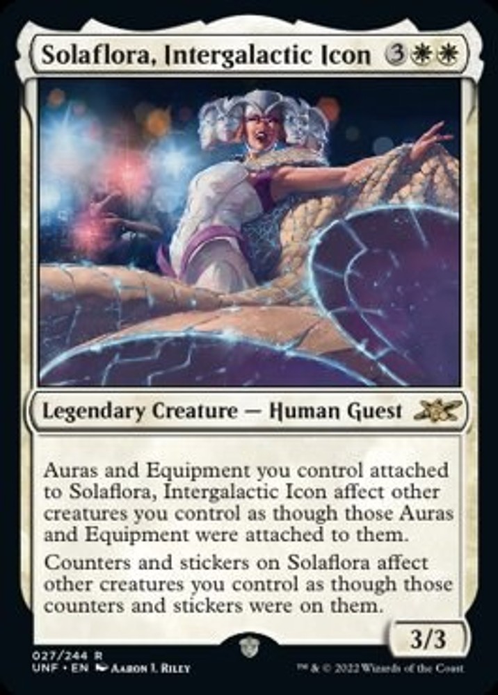 Magic the Gathering - Foil Solaflora, Intergalactic Icon [UNF - 27] - NM/Rare