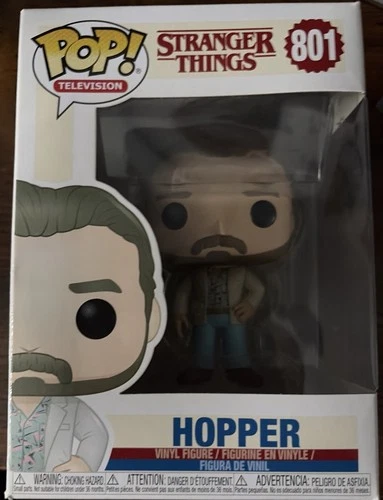 Funko Pop! Stranger Things Hopper #801 Vinyl Figure New In Box