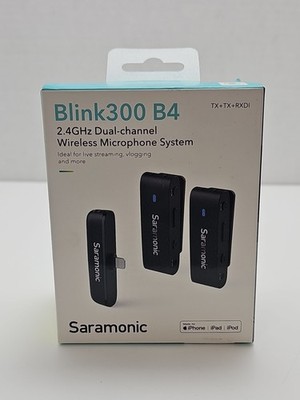 Saramonic Blink300 B4 Wireless Lavalier Microphones for iPhone Podcast YouTube