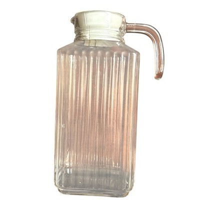 ARC International Luminarc Quadro Jug Pitcher, 57.5-Ounce W/Diffuser 