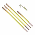 JAMESON FG-6-3W FG Series Fiberglass Pole Set with Wire Raiser, 21ft.