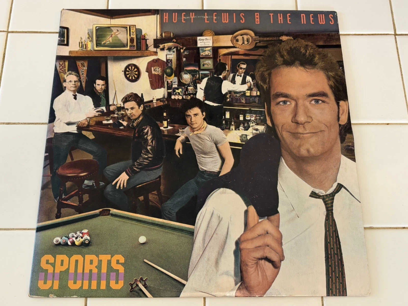Huey Lewis and the News 1983 Sports Vinyl LP Record, Chrysalis Rock, 12"