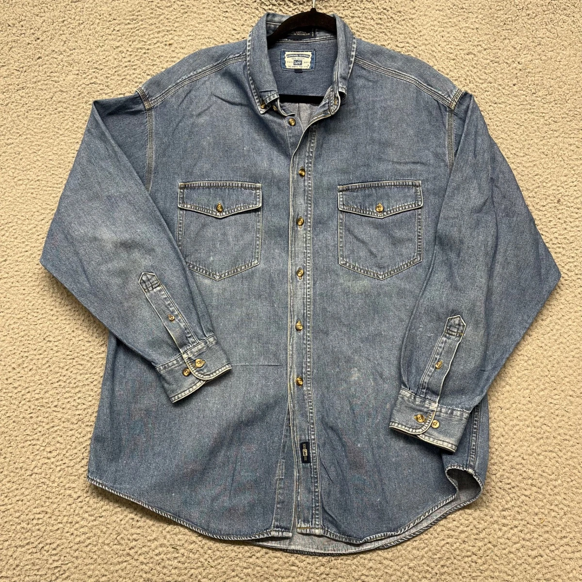 25+ Lee Denim Western Casual Button-Down Shirts for Men for sale