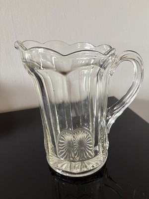 ART DECO: schwerer geschliffener  GLAS KRUG Wasserkrug  Karaffe h=21cm- 2,3kg