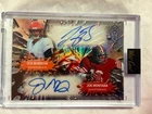 🚨2025 Wild Card JOE MONTANA JOE BURROW Haunted Hits True 1/1 Encased Dual Auto