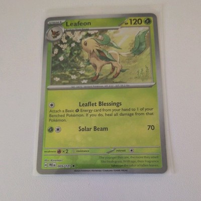 Leafeon 005/131 Poke Ball Rare Prismatic Evolutions Pokemon