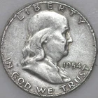 * 1954-S Franklin Half Dollar 90% Silver As Shown