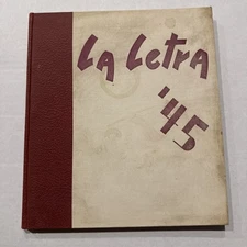 1945 University Redlands Yearbook La Letra End Of World War 2