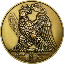France, Medal, Napoleon Ier, l'Empereur passe le Rhin à Mayence, Denon