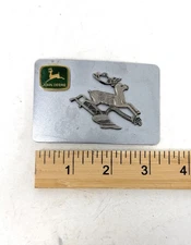 John Deere Reindeer Logo Emblem Belt Buckle
