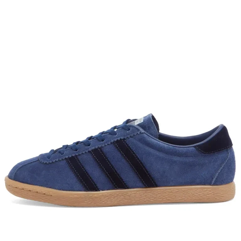 adidas Men's Tobacco Suede Trainers in Dark Blue Shoes