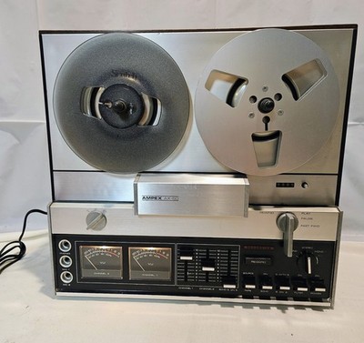 Vintage Ampex AX-50 Reel To Reel Stereo Tape Deck Recorder 3-Head *read*