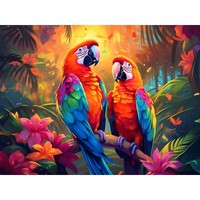 5D Diamond Painting Bilder, Diamant Painting Papagei, Tier Diamond Painting S...