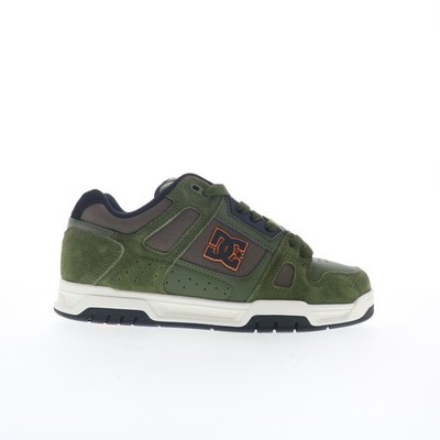 DC Stag DC01813310-OLV Mens Green Suede Skate Inspired Sneakers Shoes